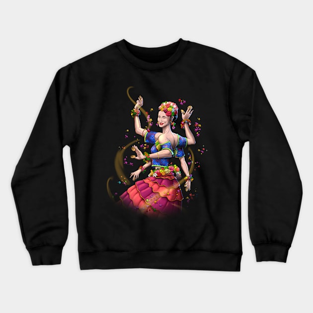 Oriental Dancer Crewneck Sweatshirt by nedesem